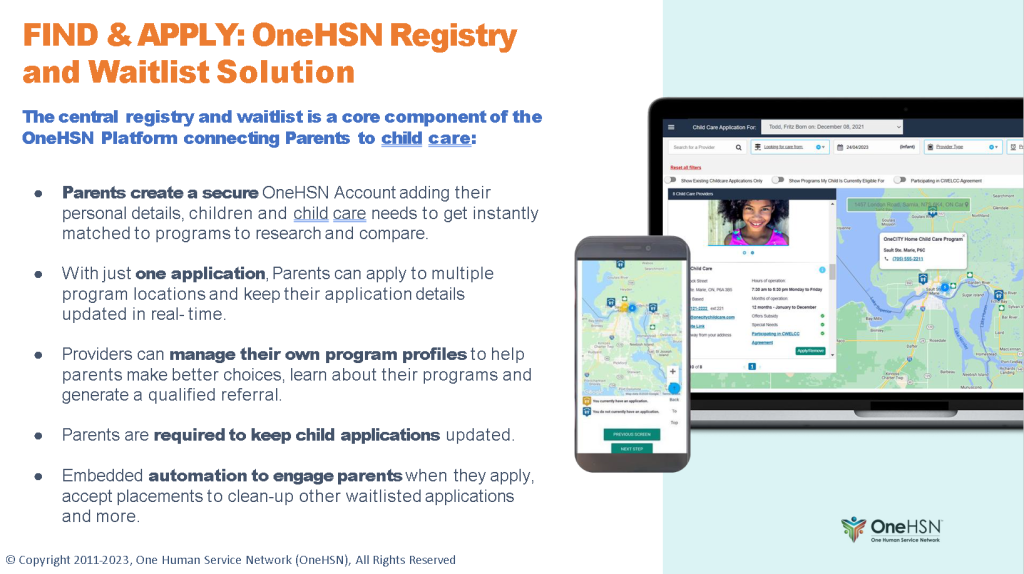 An image promoting OneHSN's Waitlist Management tools.